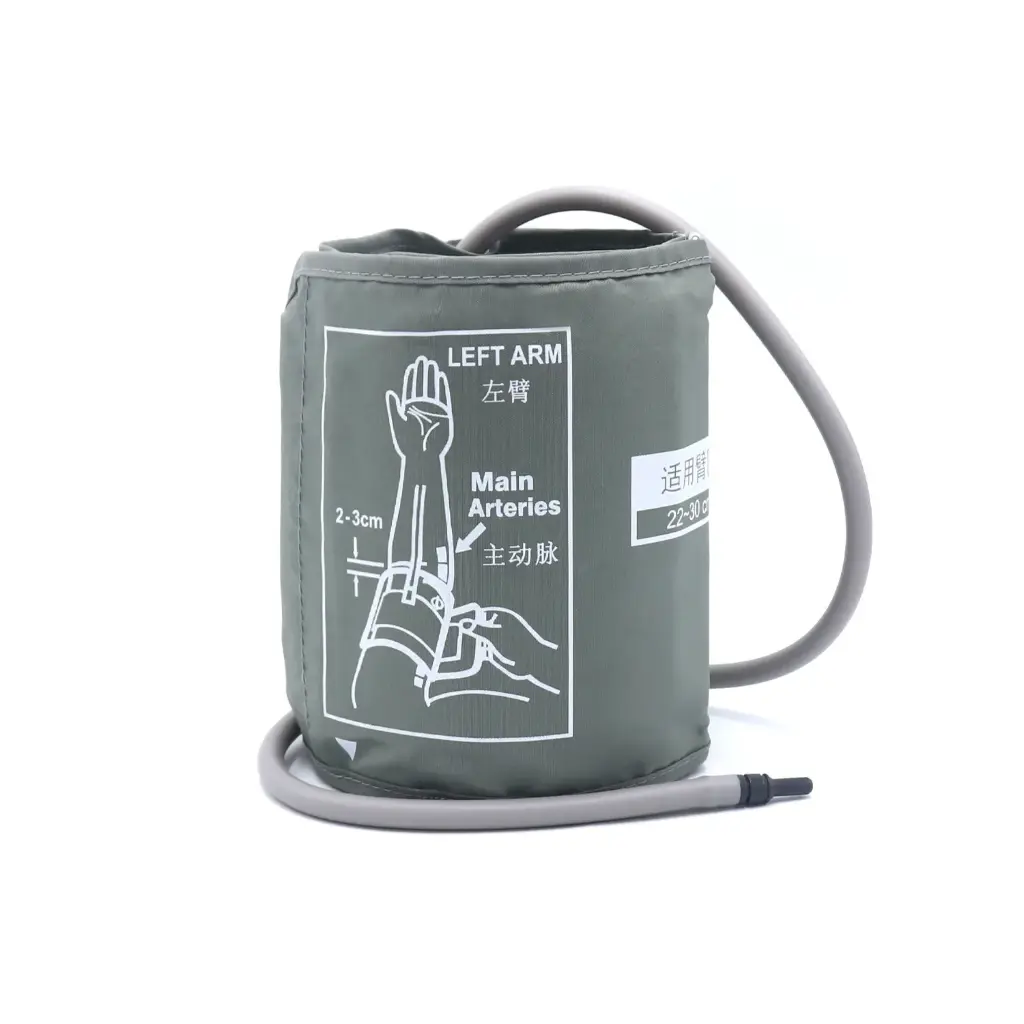 Brazalete para Lector Digital BP Monitor Adult Blood Pressure Cuff Single Tube With Bag 22-30cm Gray