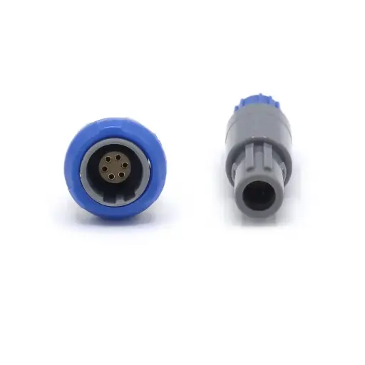 [SCP6R]  Conector Macho (Male Connector 6pins - 40°)